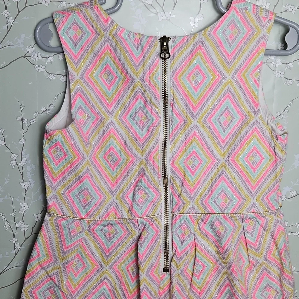 Genuine Kids By OshKosh Geometric Patterned Girl's Dress Size 5T